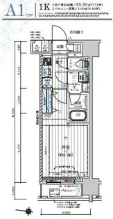 メインステージ森下II【4階】の間取り