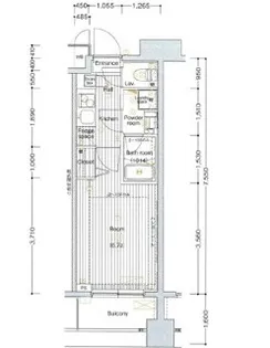 エル・グランジュテ横濱【11階】の間取り