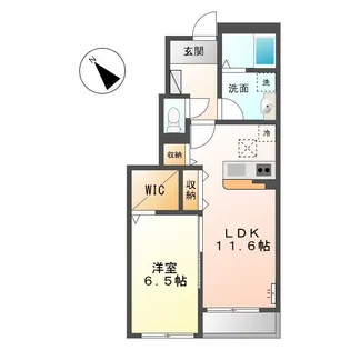 フェリース焼山【1階】の間取り