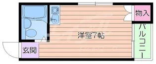 アパートメント摂津II【5階】の間取り
