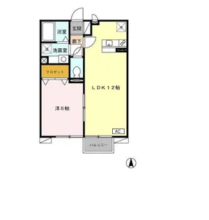 セントスクエアー【2階】の間取り