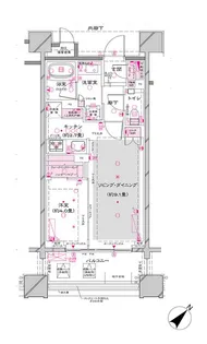 オーパスレジデンス銀座イースト【4階】の間取り