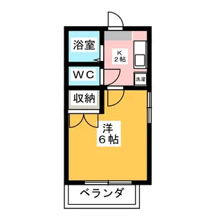 ハイツ高城見附【2階】の間取り