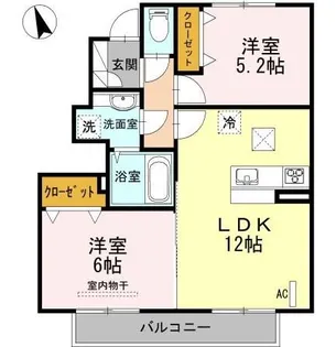 ファミーユK・I【1階】の間取り