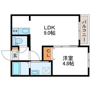Mesig Green ミーシググリーン【4階】の間取り