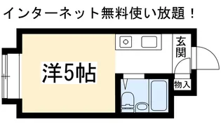 嘉門ハイツ【3階】の間取り