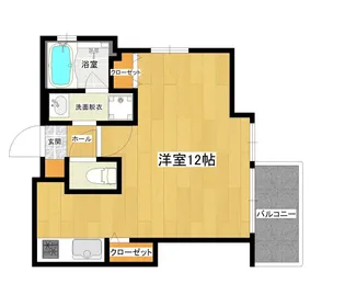 セルリアン中洲【4階】の間取り