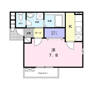 メゾン・グラース 淀下津【2階】の間取り