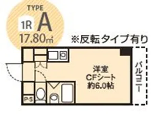 ドミール堺筋本町【11階】の間取り