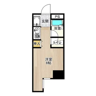 ノアーズアーク桃谷21【4階】の間取り