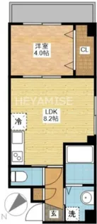 サザンパレスII【9階】の間取り