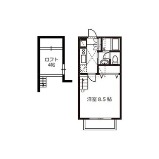 フォンティーヌ・シャンテ【3階】の間取り