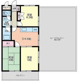 ロビーシティコーワ【4階】の間取り