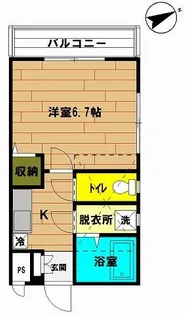 フォンテーヌ六浦【2階】の間取り