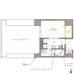 オリエンタル江坂【13階】の間取り