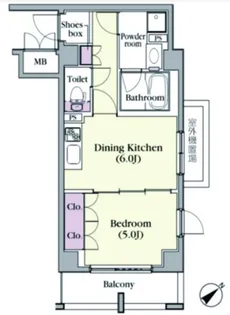プラチナコート中目黒【2階】の間取り