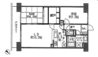 ドゥーエ南長崎【6階】の間取り