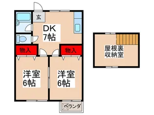 ユ-カリハイツ【2階】の間取り