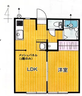 グランツ永田【1階】の間取り