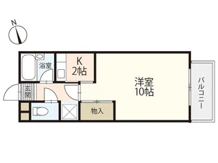 コンフォル井口【1階】の間取り