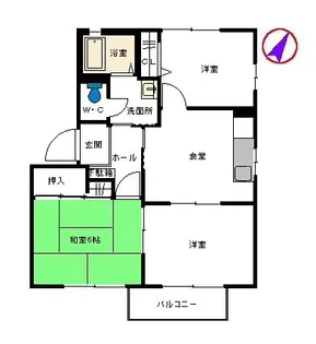 シャーメゾン古城 A棟【2階】の間取り