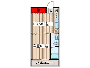 グリ-ンメゾン【2階】の間取り