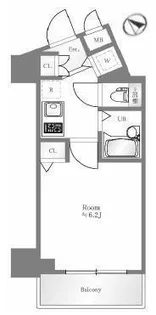 エクセリア旗の台【11階】の間取り