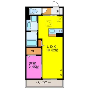 シャルマン・ドミール【1階】の間取り