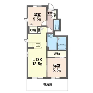 パインヴィラ【1階】の間取り