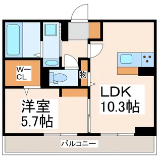 アンジューノ上代 A【2階】の間取り