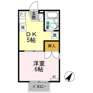 メイゾンベルサ B棟【2階】の間取り