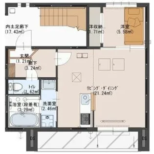 一水館【1階】の間取り