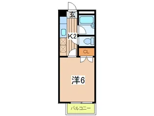 ハウス・ウステリアA【2階】の間取り
