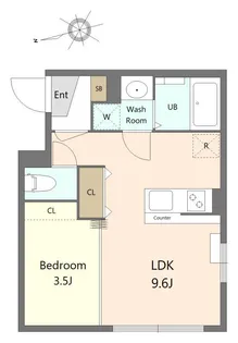 ステラプレイス五橋【3階】の間取り