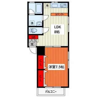 Fleur【2階】の間取り