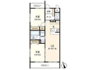 LeChouChou【1階】の間取り