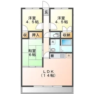 サンハイム【2階】の間取り