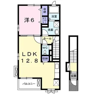 コリーヌ東坂部B【2階】の間取り