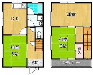 土井ハウス【1階】の間取り