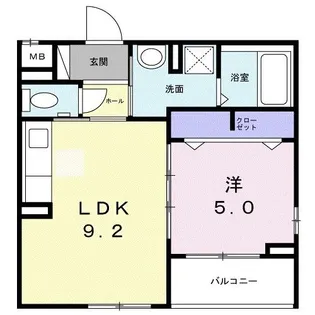 セレノ コンチェルト【2階】の間取り