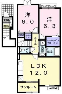ネオブルック【2階】の間取り