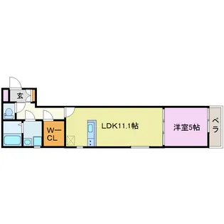 ドアーズ墨染【2階】の間取り