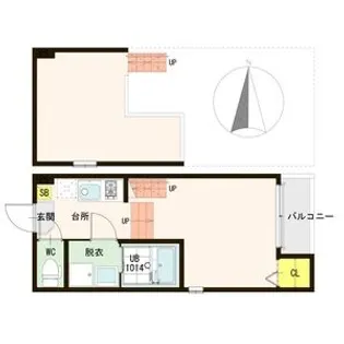 ハーモニーテラス宮千代II【2階】の間取り