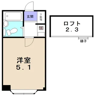 コスモハイツ多治見【3階】の間取り