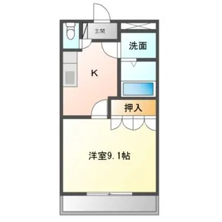 マリンガーデン【2階】の間取り