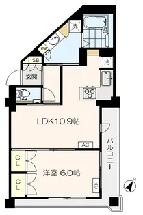 豊玉サンライトマンション【7階】の間取り