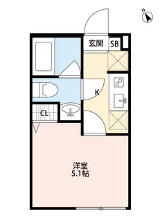 Bright CHITOSE FUNABASHI【2階】の間取り