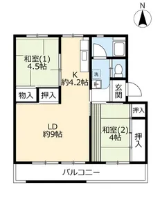 UR玉川橋【5階】の間取り