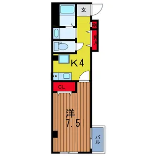 Kanamachi Garden【3階】の間取り