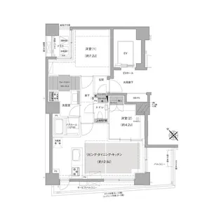 エルスタンザ文京白山【7階】の間取り